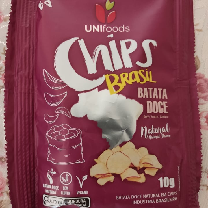 photo of UNIfoods Chips Brasil de Batata Doce shared by @viniciusdeoliveira on  11 Mar 2023 - review