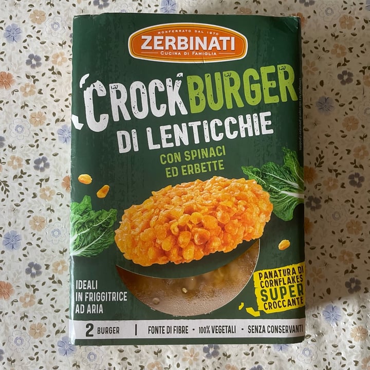 photo of Zerbinati Crockburger Di Lenticchie Con Spinaci Ed Erbette shared by @stefania229 on  18 Jul 2023 - review