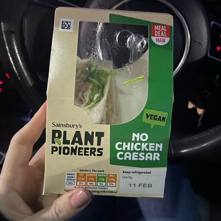 photo of Plant Pioneers No chicken ceasar wraps shared by @lucyjseward on  10 Feb 2023 - review
