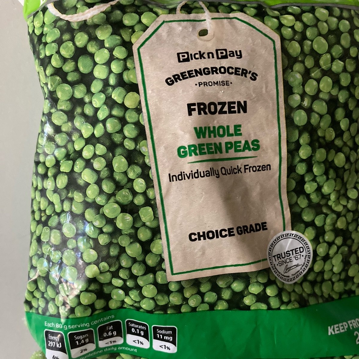Frozen Green Peas from Pick n Pay - Vegan Product Reviews & Ratings ...