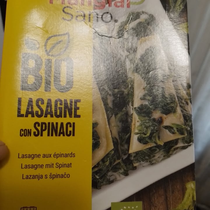 photo of Mangiar Sano bio lasagne con spinaci shared by @ronny79 on  19 May 2023 - review