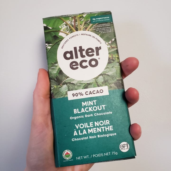photo of Alter Eco Mint Blackout shared by @tbrown on  30 Jan 2023 - review