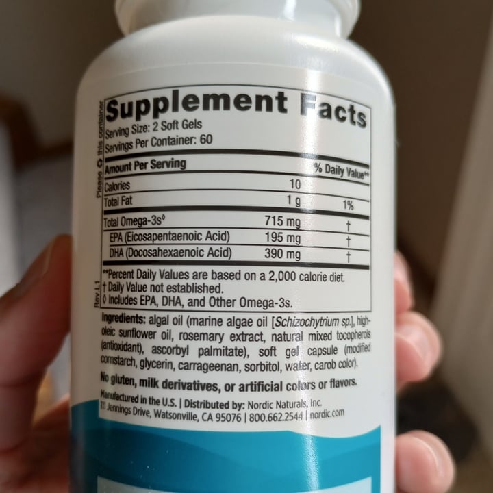 photo of Nordic Naturals Algae Omega shared by @edav334 on  16 Jun 2023 - review