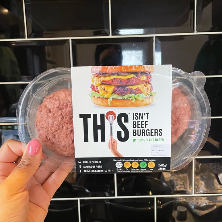 photo of THIS beef burgers shared by @southernveganupnorth on  30 Apr 2023 - review