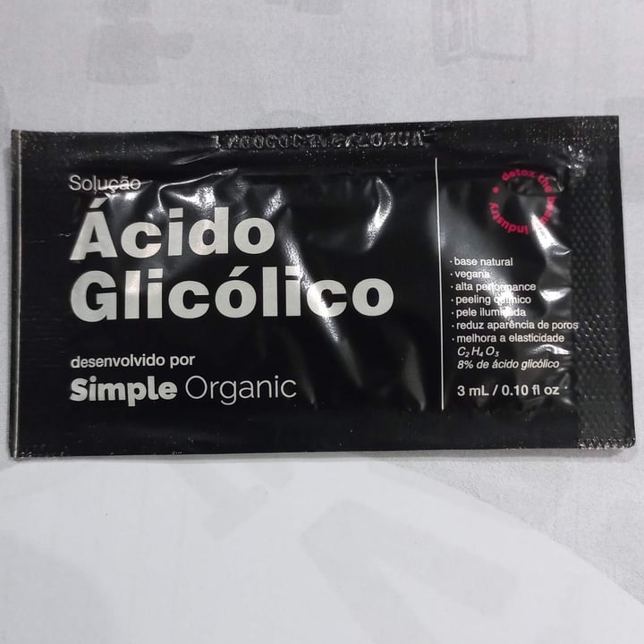 photo of Simple Organic Ácido glicólico shared by @veroli on  07 Mar 2023 - review