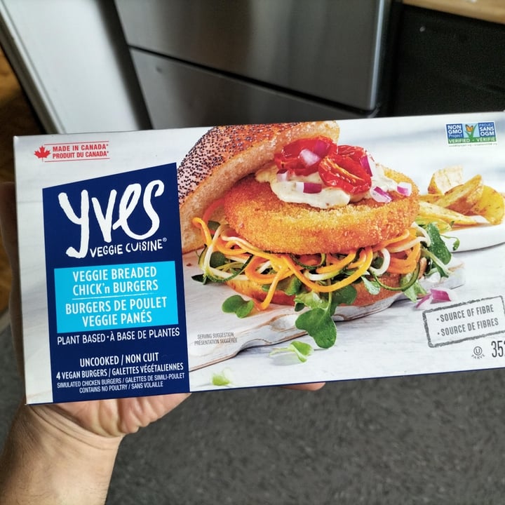 photo of Yves Veggie Cuisine Yves veggie breaded chick'n burgers shared by @urbanlicht on  12 Jun 2023 - review