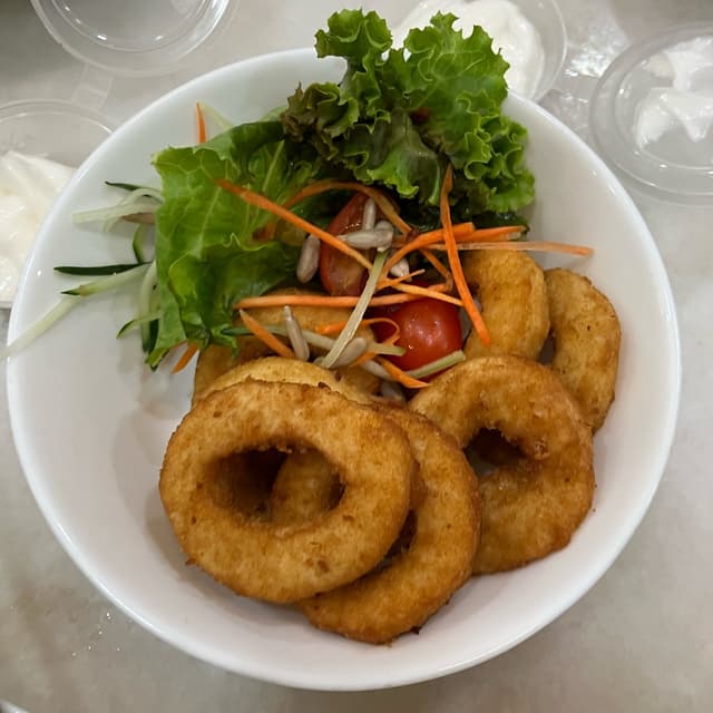 Photo of the dish “vegan Squid Ring”