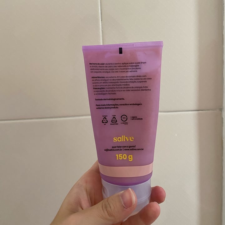 photo of Sallve Esfoliante hidratante corporal shared by @alvchiminazzo on  25 May 2023 - review