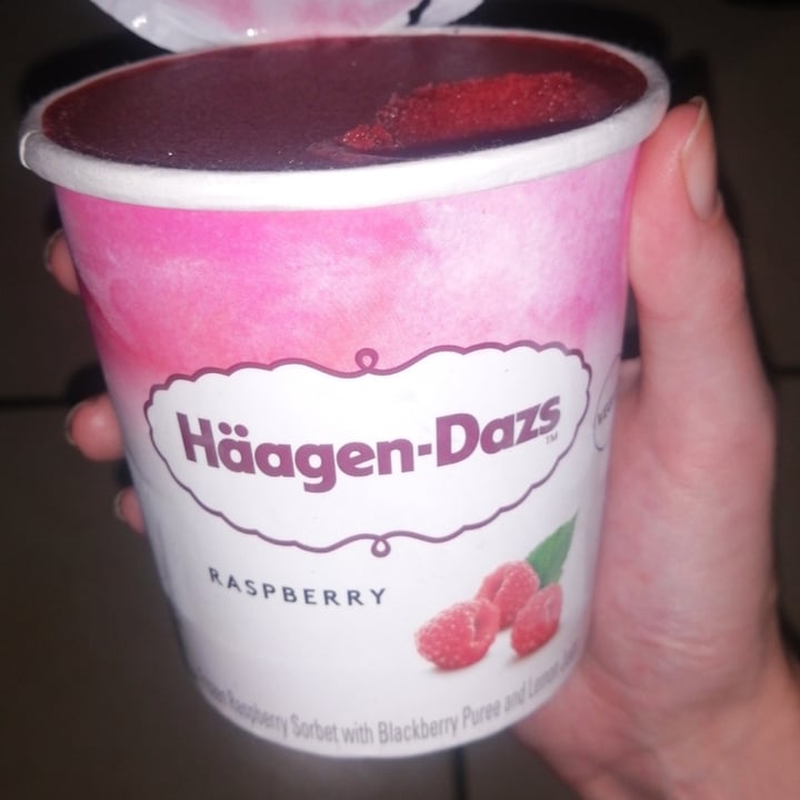 photo of Häagen-Dazs Sorbet Raspberry shared by @celianel on  05 Jan 2023 - review