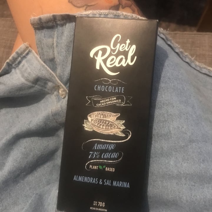 photo of Get Real Chocolate Amargo con Almendras y Sal Marina shared by @caro-serrano on  09 Jan 2023 - review