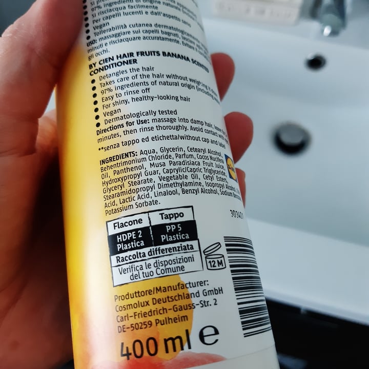 photo of Cien Balsamo hair fruit banana shared by @silviaghibs on  26 Jul 2023 - review