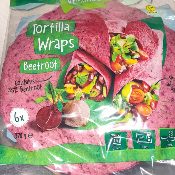 photo of Vemondo  Tortilla Wraps  Beetroot shared by @-mari- on  05 Jan 2023 - review