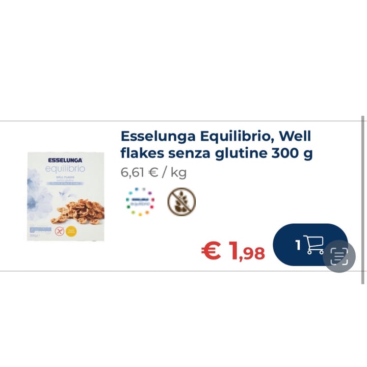 photo of Esselunga equilibrio well flakes senza glutine fiocchi di riso e mais shared by @cinziagilmore on  11 Aug 2023 - review