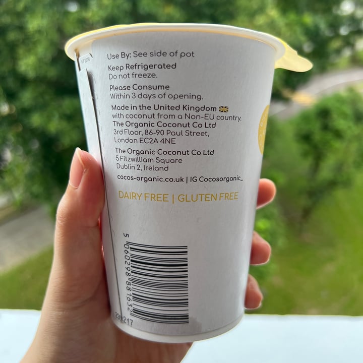 photo of COCOS ORGANIC Organic Coconut Milk Yoghurt Alternative - Vanilla shared by @wathoney on  29 Mar 2023 - review