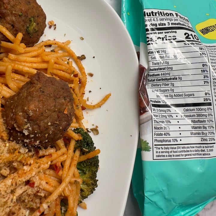 photo of Impossible Foods Impossible Homestyle Meatballs shared by @berryveganplanet on  06 Aug 2023 - review