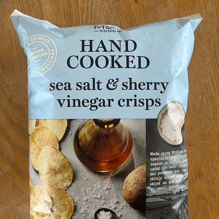 photo of Marks & Spencer Food (M&S) Sea Salt and Sherry Vinegar Crisps shared by @georgiescoles on  30 Apr 2023 - review