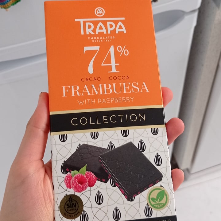 photo of Trapa Chocolate 74% Frambuesa shared by @tintadecuervo on  16 Jul 2023 - review