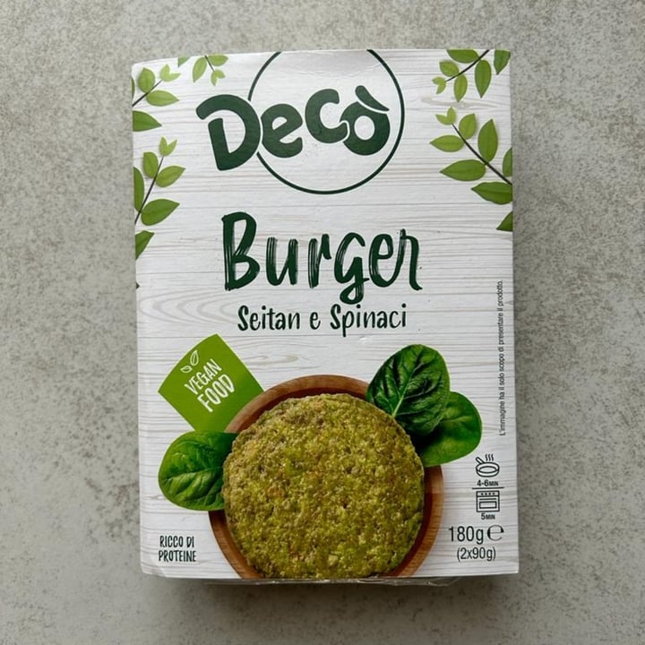 Bio Decò Burger seitan e spinaci Review abillion