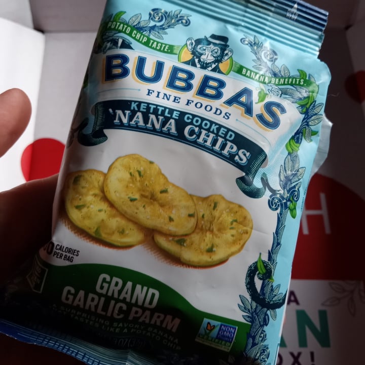 photo of Bubba's Fine Foods Grand Garlic Parm 'Nana Chips shared by @mewinabubble on  29 Dec 2022 - review