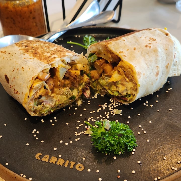 photo of Carrito Organic Burrito California Vegano shared by @patimurno on  22 Jul 2023 - review