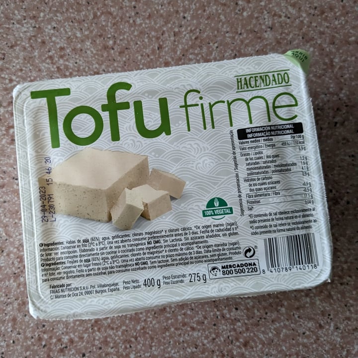 photo of Hacendado Tofu Firme shared by @rockzio on  06 Apr 2023 - review