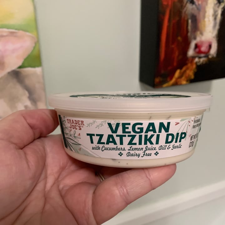 photo of Trader Joe's Vegan tzatziki dip shared by @onehungryvegan on  12 Feb 2023 - review