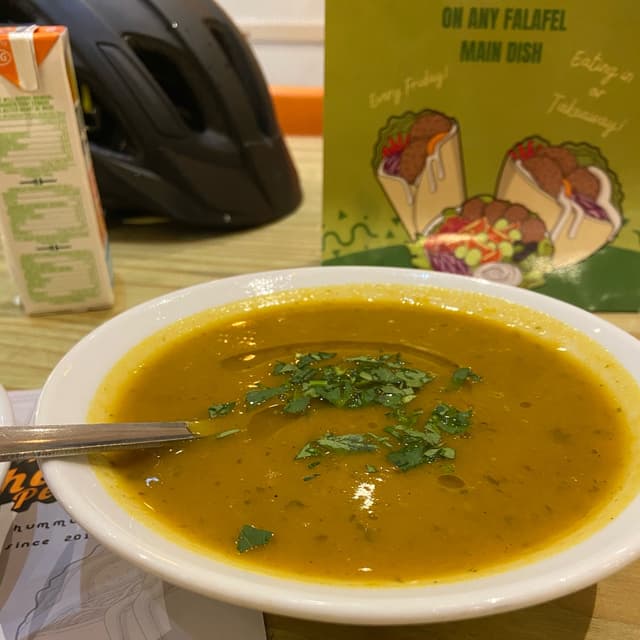 Photo of the dish “carrot and coriander soup”