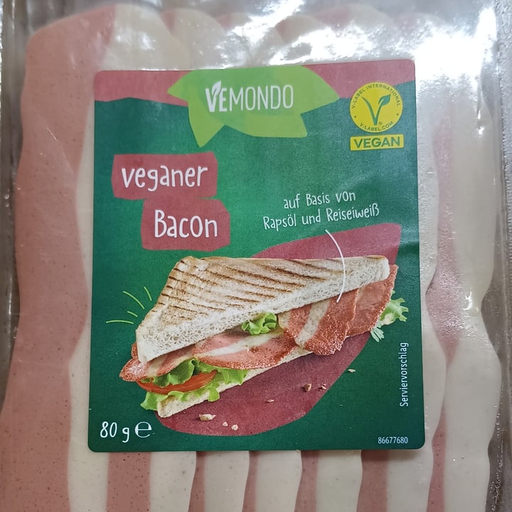 photo of Vemondo Veganer Bacon shared by @isettina73 on  20 Jul 2023 - review