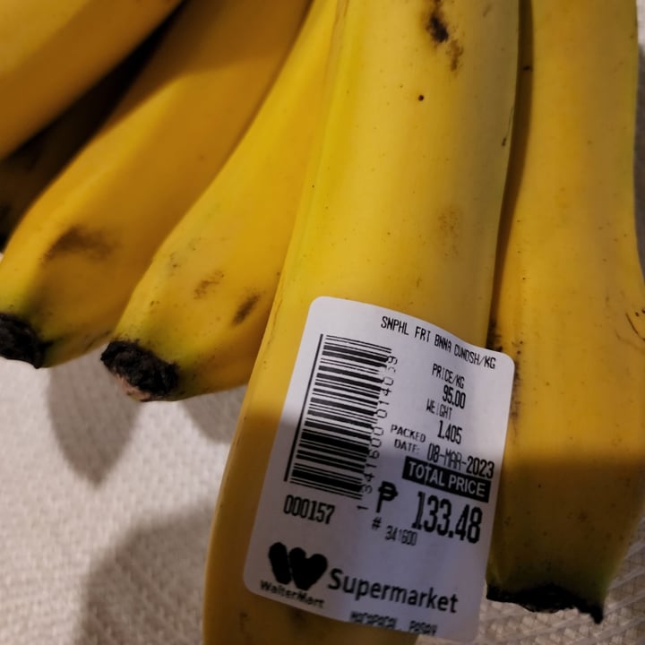 photo of WalterMart Supermarket Banana shared by @teamaldous on  08 Mar 2023 - review