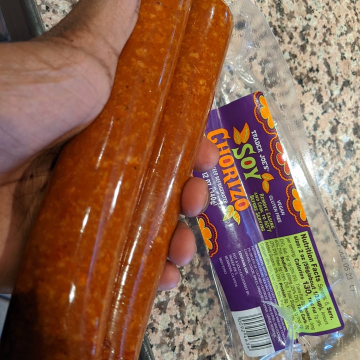 photo of Trader Joe's Soy Chorizo shared by @varun06 on  19 Apr 2023 - review