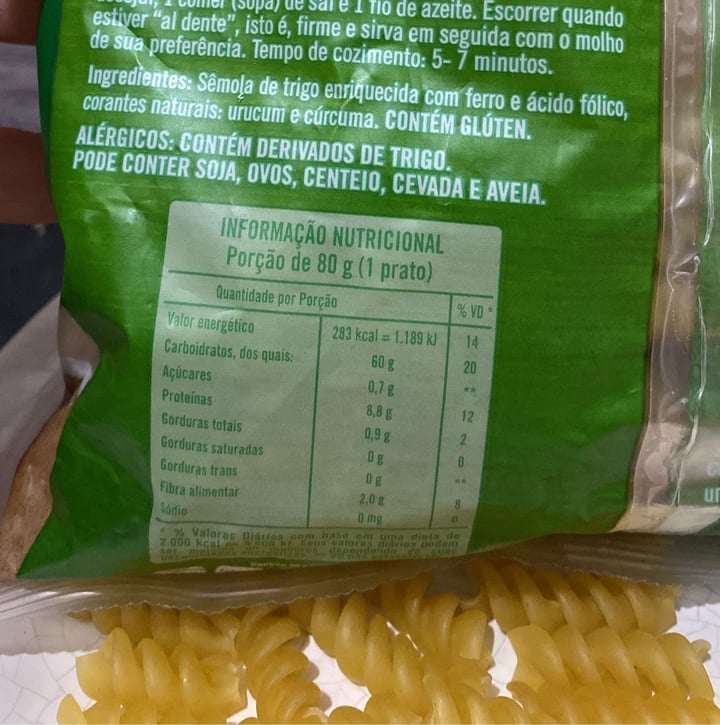 photo of Knorr Macarrão Fusilli shared by @rachcavalle on  22 Feb 2023 - review