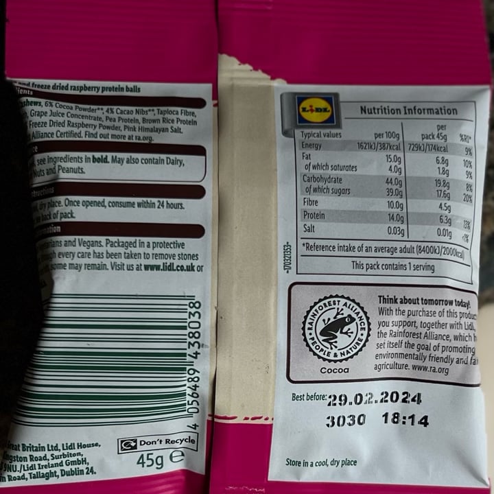 photo of Alesto Cacao & rasperry protein balls shared by @rajeshmedic on  17 Jun 2023 - review