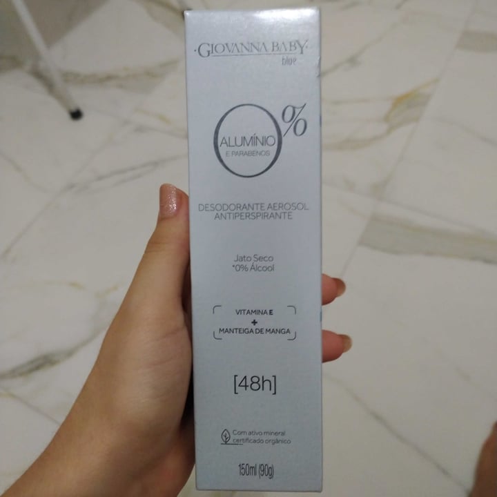 photo of Giovanna baby blue Desodorante 0% Alumínio e Parabenos shared by @marmariana on  28 May 2023 - review