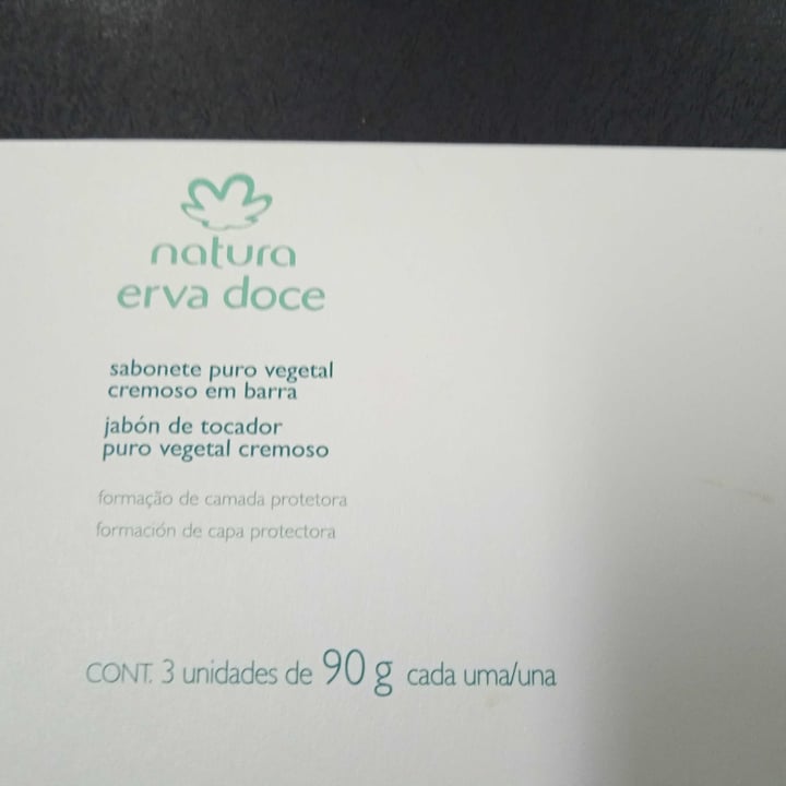 photo of Natura Natura erva-doce sabonete puro vegetal cremoso em barra shared by @valdeciribeiro83 on  27 Apr 2023 - review