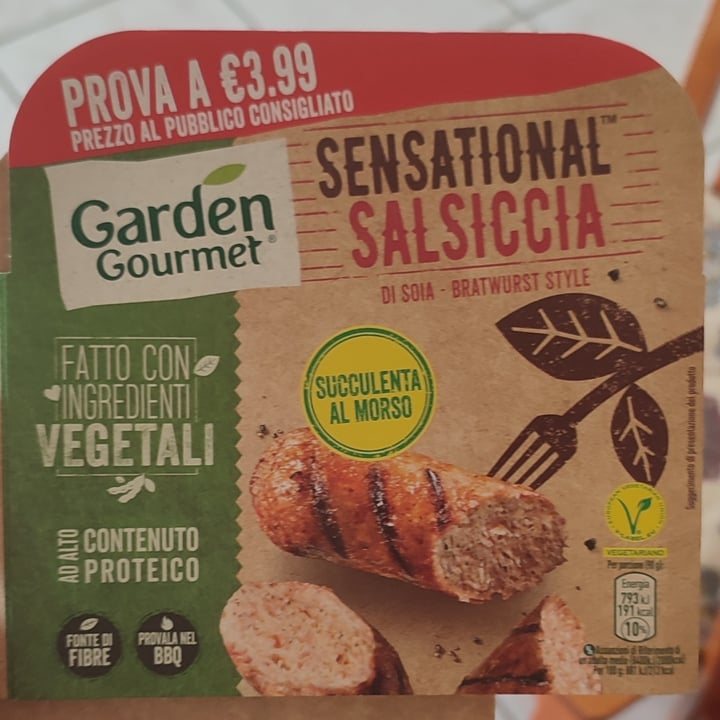 photo of Garden Gourmet Salsiccia Vegana shared by @sonia02 on  31 Jul 2023 - review