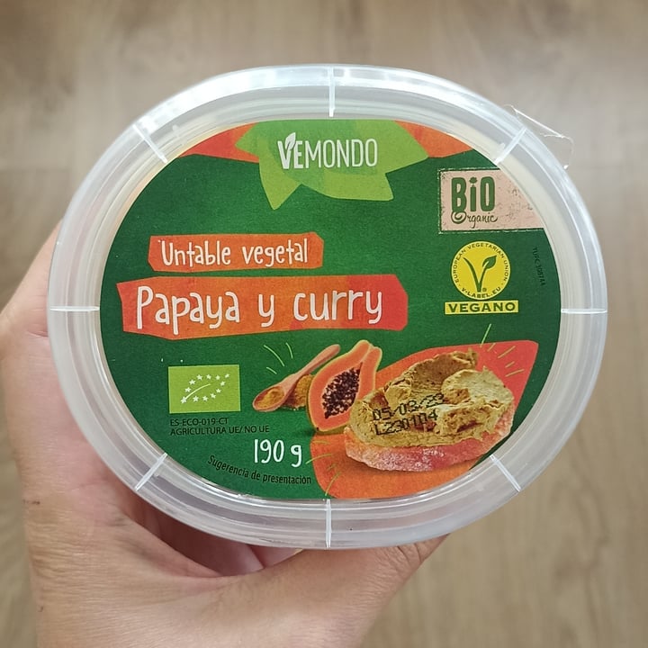 photo of Vemondo Untable vegetal Papaya Y Curry shared by @leiremarcs on  26 Feb 2023 - review