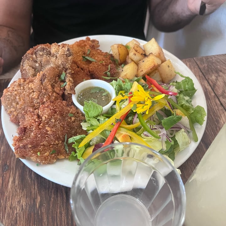 photo of Artemisia milanesas de girgolas al plato con ensalada shared by @matimemes on  27 Feb 2023 - review