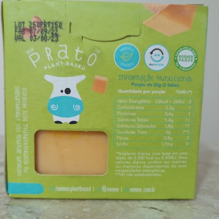 photo of NOMOO Plant-Based Brasil Queijo Prato shared by @marymagda on  15 Mar 2023 - review