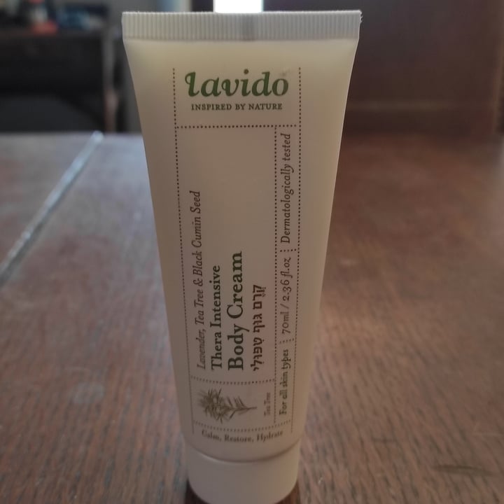 photo of Lavido Thera Intensive Body Cream shared by @tuscanvegan on  02 May 2023 - review