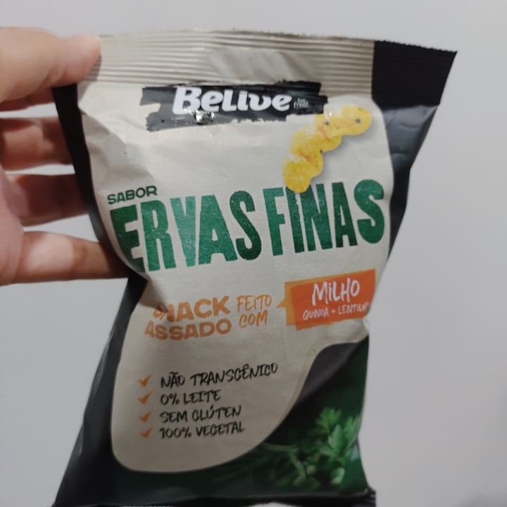 photo of Belive Salgadinho sabor ervas finas shared by @justsomevegan on  11 Mar 2023 - review