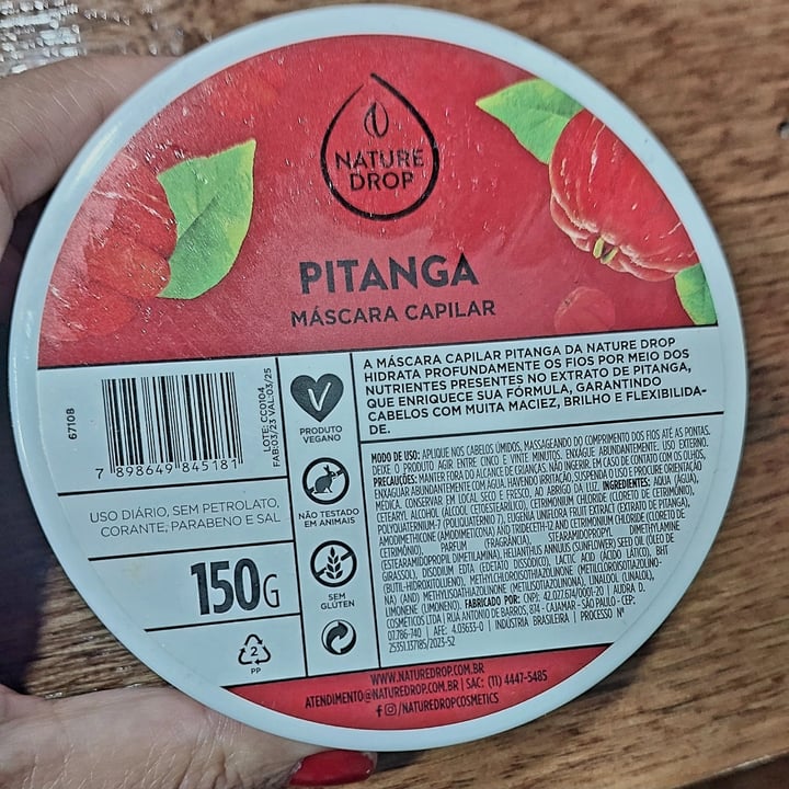 photo of Nature drop Pitanga Mascara Capilar shared by @vanessafantinelli on  20 Jun 2023 - review