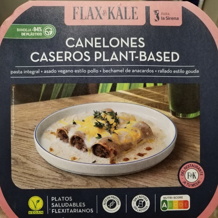 photo of Flax & Kale Canelones caseros plant-based shared by @masutil87 on  01 Feb 2023 - review