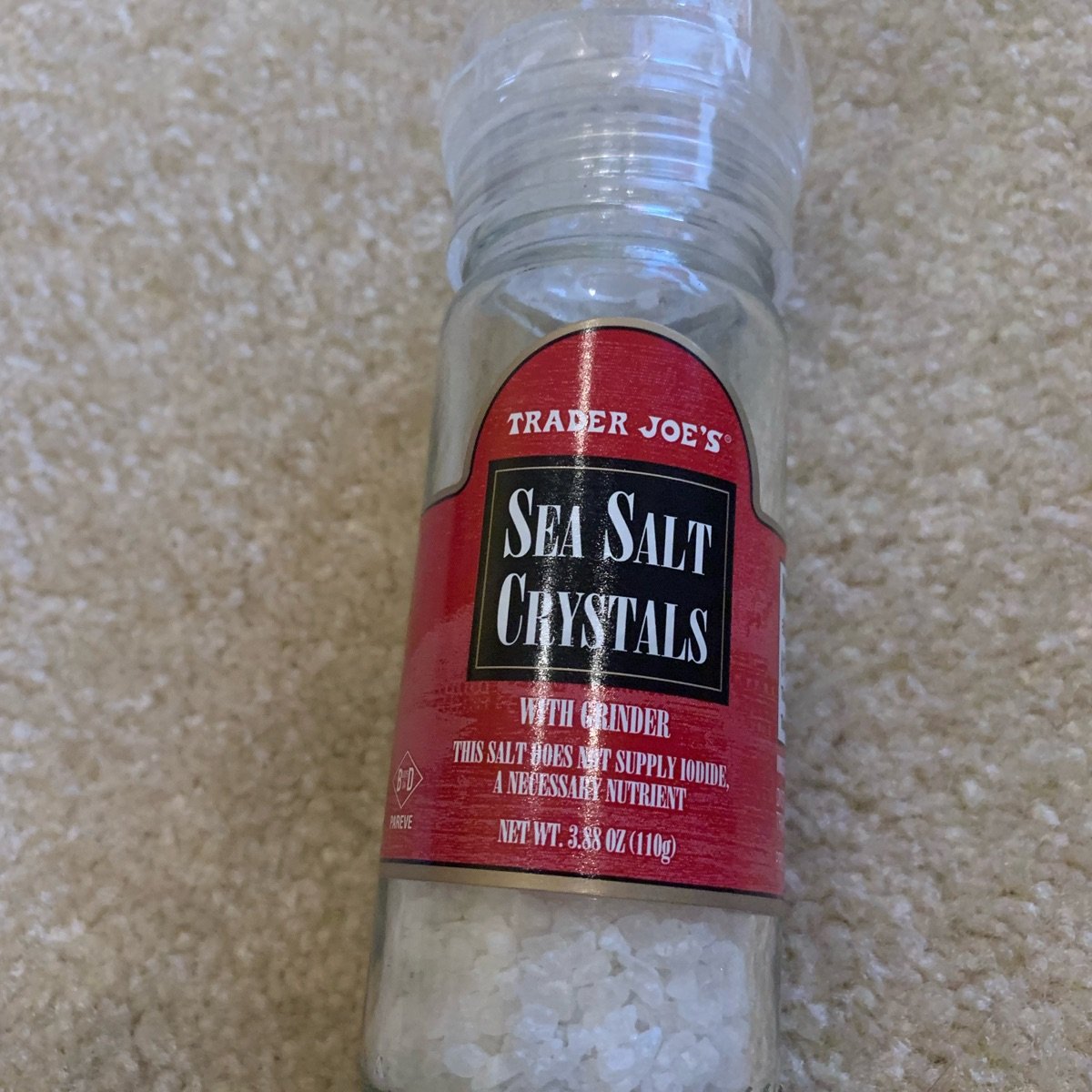 Sea Salt Crystals with Grinder from Trader Joe's - Vegan Product ...