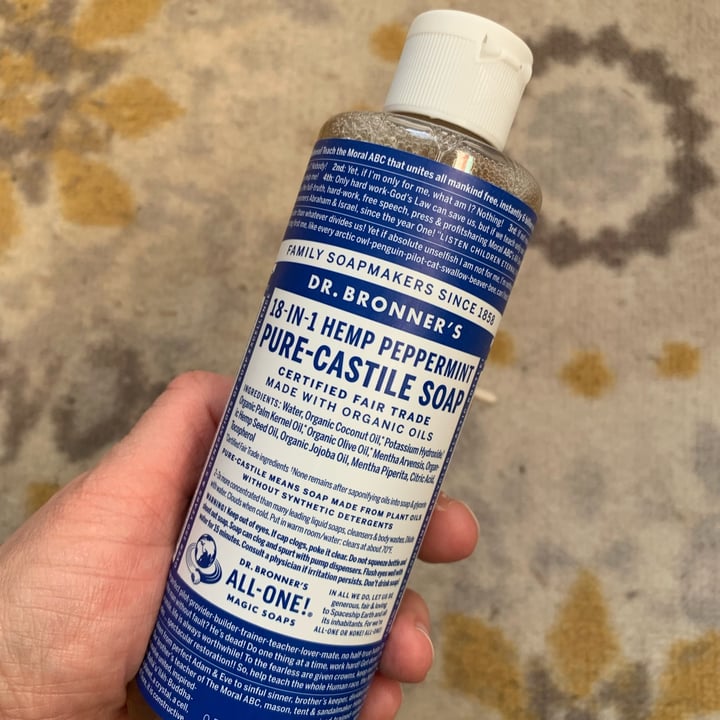 photo of Dr. Bronner's 18 In 1 Hemp Peppermint Pure-Castile Soap shared by @allhess on  10 Jan 2023 - review