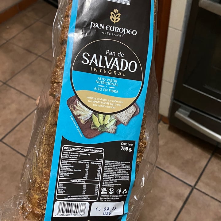 photo of Pan europeo Pan de salvado shared by @dianxtrejo on  08 Mar 2023 - review