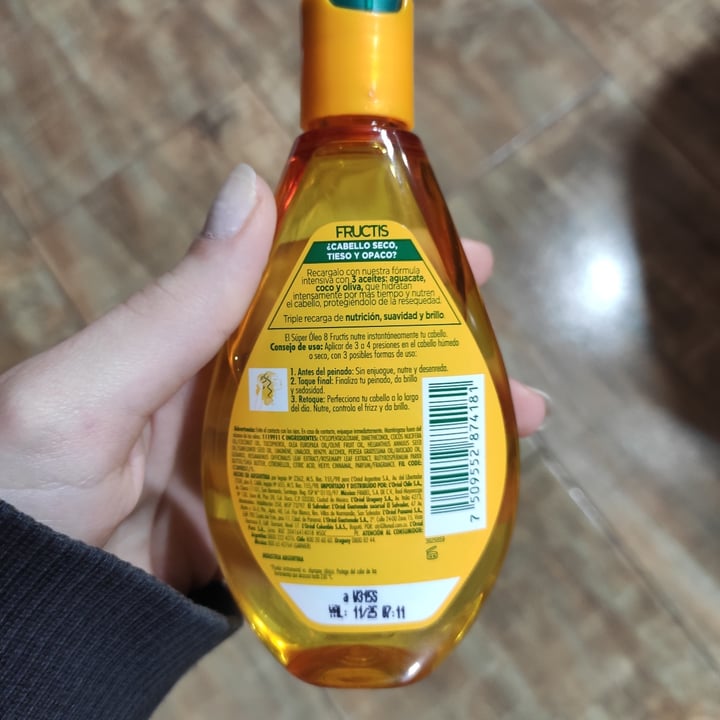 photo of Garnier Fructis Súper Óleo 8 shared by @argentinaveggie on  09 Jul 2023 - review