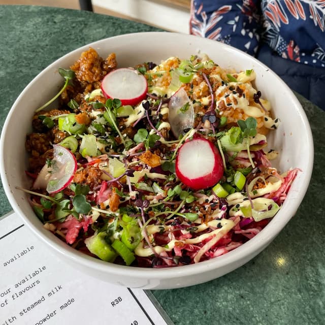 Sticky mushroom rice bowl at Bao Wow - Review by @thehumblechickpea ...