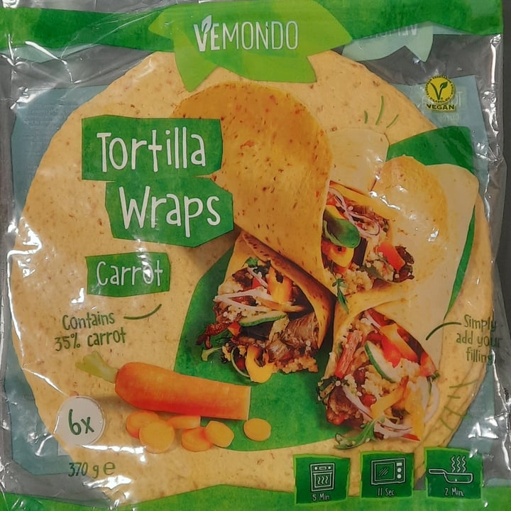 photo of Vemondo Tortilla wraps carrots shared by @silviavg on  17 Mar 2023 - review