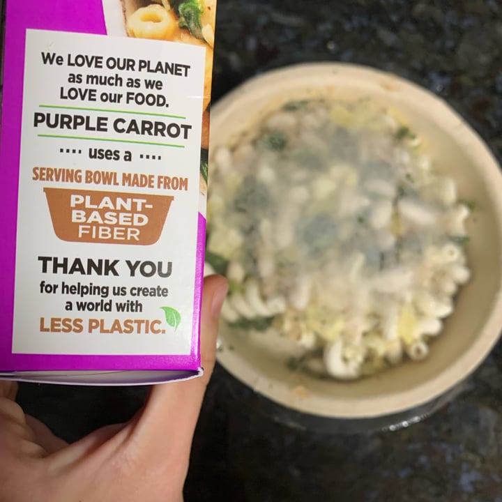 photo of Purple Carrot spinach artichoke cavatappi shared by @rochi09 on  11 Mar 2023 - review