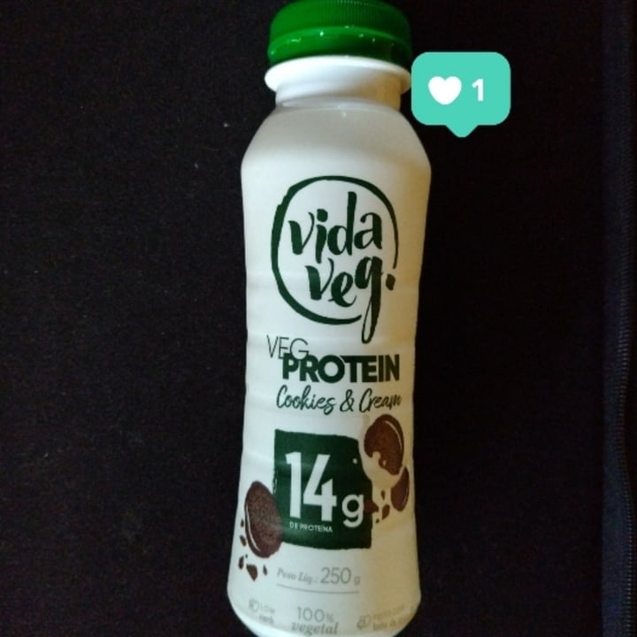 photo of Vida Veg Iogurte proteico sabor Cookies & Cream shared by @simnaotalvez on  27 Jul 2023 - review